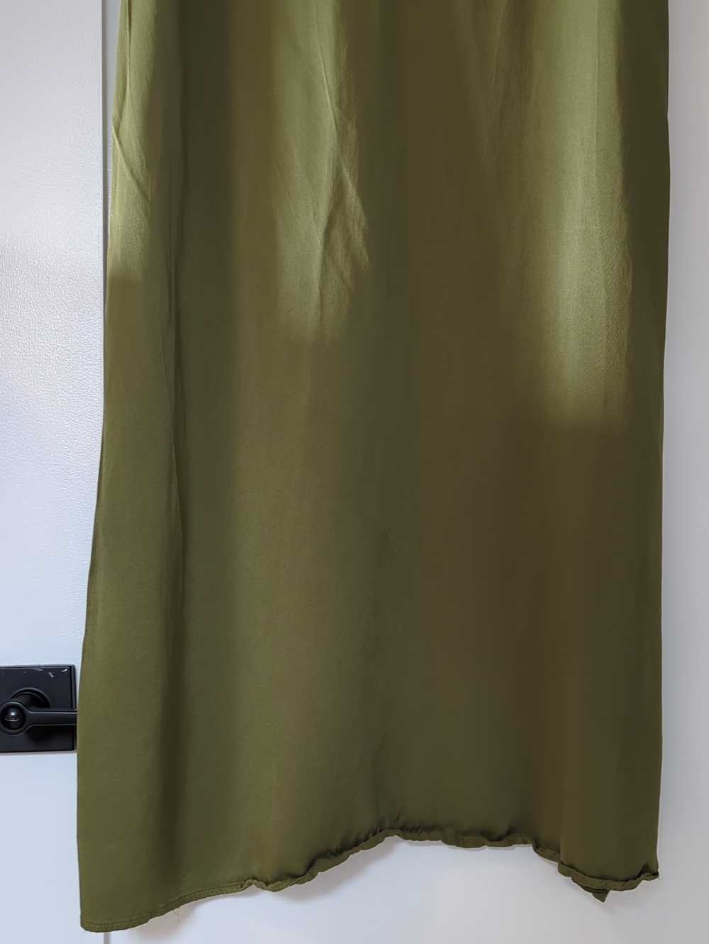 Boden Olive Green Slip Dress 12P - Picture 4 of 7